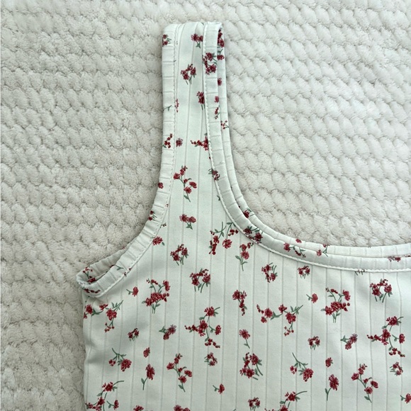 Floral Print Women's Tank Top - Picture 2 of 2